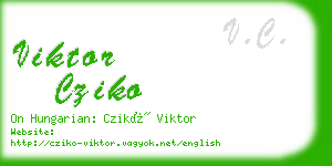viktor cziko business card